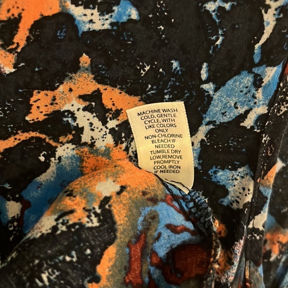 Frenchi Abstract Boho Floral Blotch Tank Top Sleeveless Blouse. XS. - Picture 8 of 9